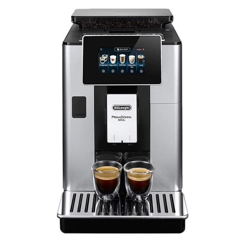 De'Longhi ECAM610.55.SB PrimaDonna Soul Kaffeevollautomat – LatteCrema Milchschaumsystem, 4,3 Zoll Touchdisplay