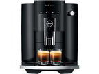 JURA E4 Kaffeevollautomat in Piano Black mit verchromten Akzenten