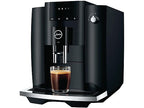 JURA E4 Kaffeevollautomat in Piano Black mit verchromten Akzenten