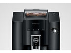JURA E4 Kaffeevollautomat in Piano Black mit verchromten Akzenten