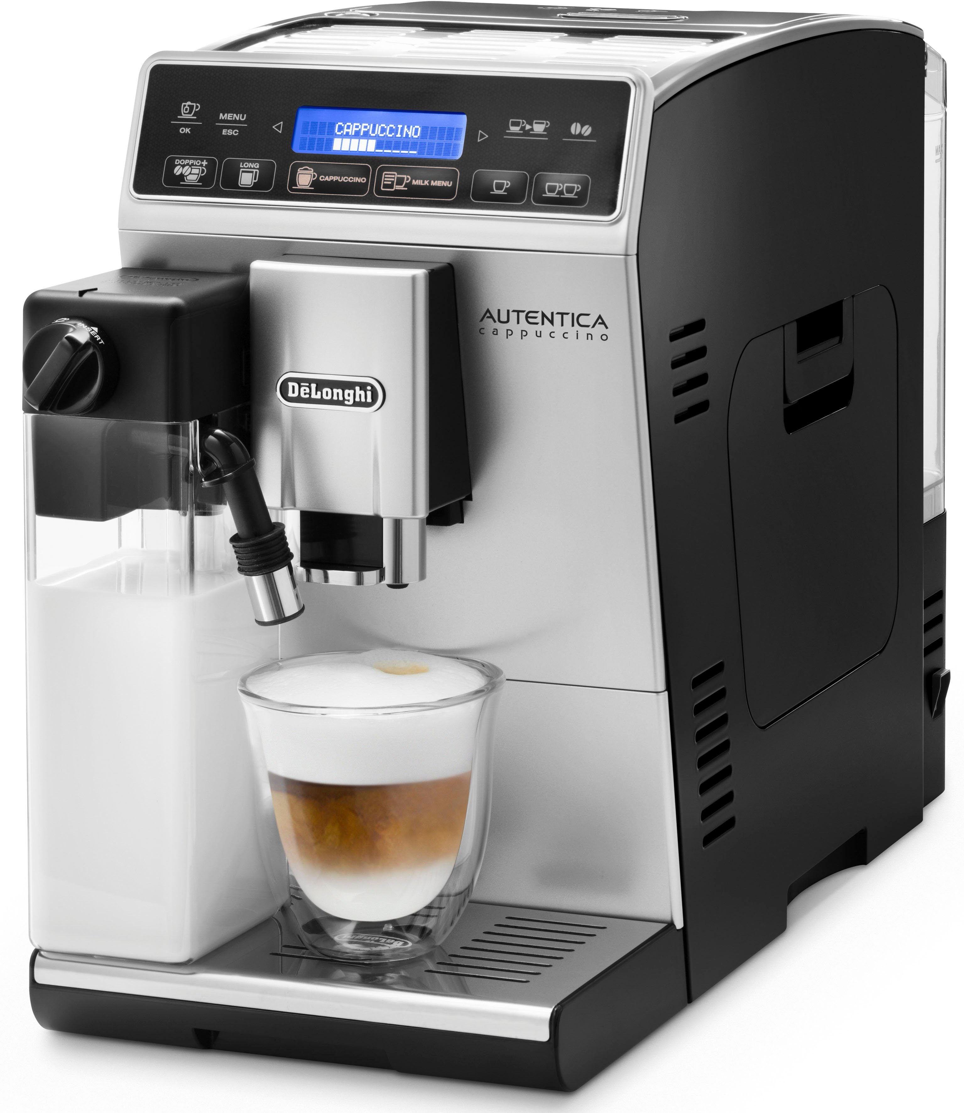 De'Longhi Autentica ETAM29.660.SB Kaffeevollautomat mit Soft Touch Display