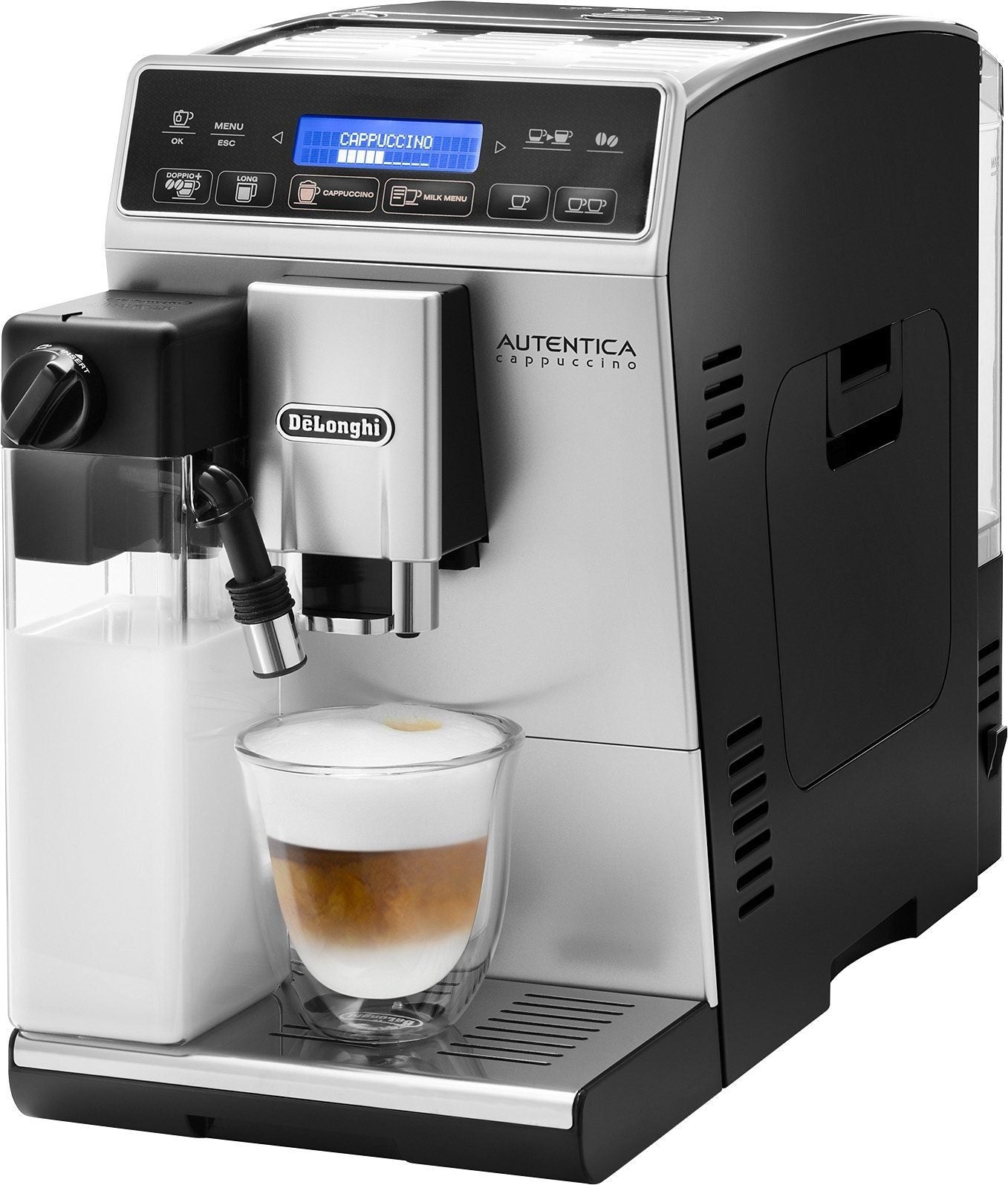 De'Longhi Autentica ETAM29.660.SB Kaffeevollautomat mit Soft Touch Display