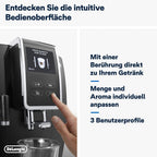 De'Longhi Dinamica Plus ECAM370.70.B Kaffeevollautomat in Schwarz mit TFT-Touchscreen