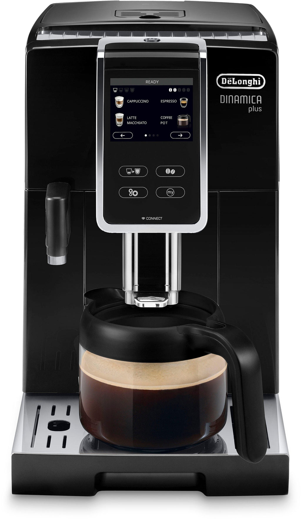De'Longhi Dinamica Plus ECAM370.70.B Kaffeevollautomat in Schwarz mit TFT-Touchscreen