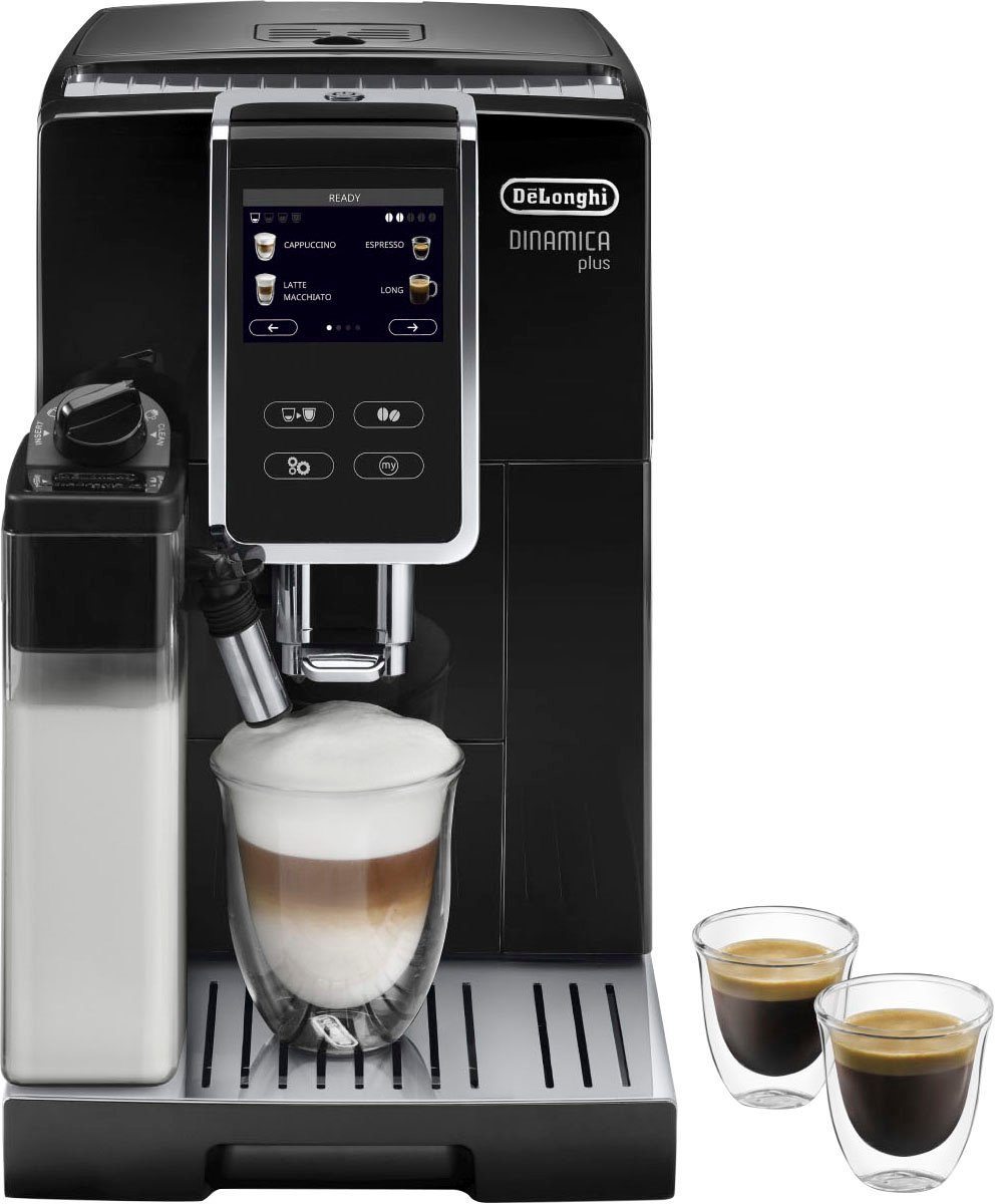 De'Longhi Dinamica Plus ECAM370.70.B Kaffeevollautomat in Schwarz mit TFT-Touchscreen