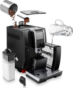 De'Longhi Dinamica Plus ECAM370.70.B Kaffeevollautomat in Schwarz mit TFT-Touchscreen