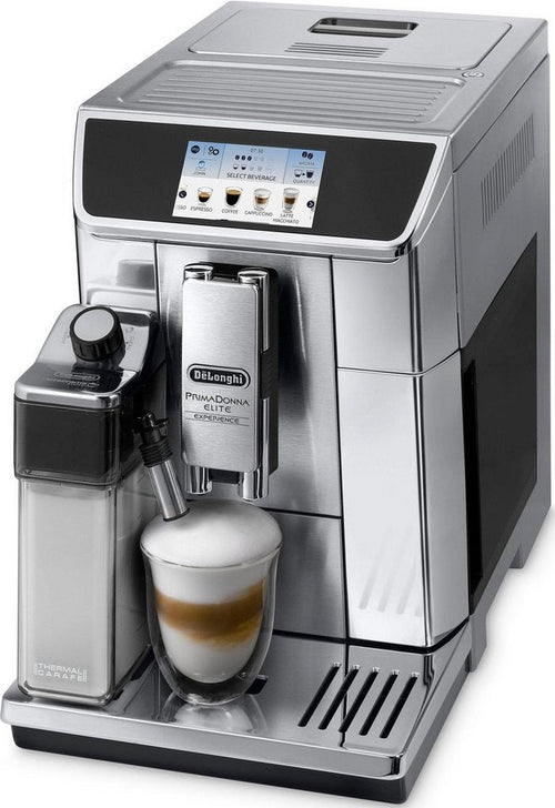 De'Longhi PrimaDonna Elite ECAM656.85.MS Kaffeevollautomat mit Farbdisplay und Mix Karaffe