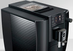 JURA E6 Kaffeevollautomat Full Black Edition mit TFT-Farbdisplay und Milchschaumsystem