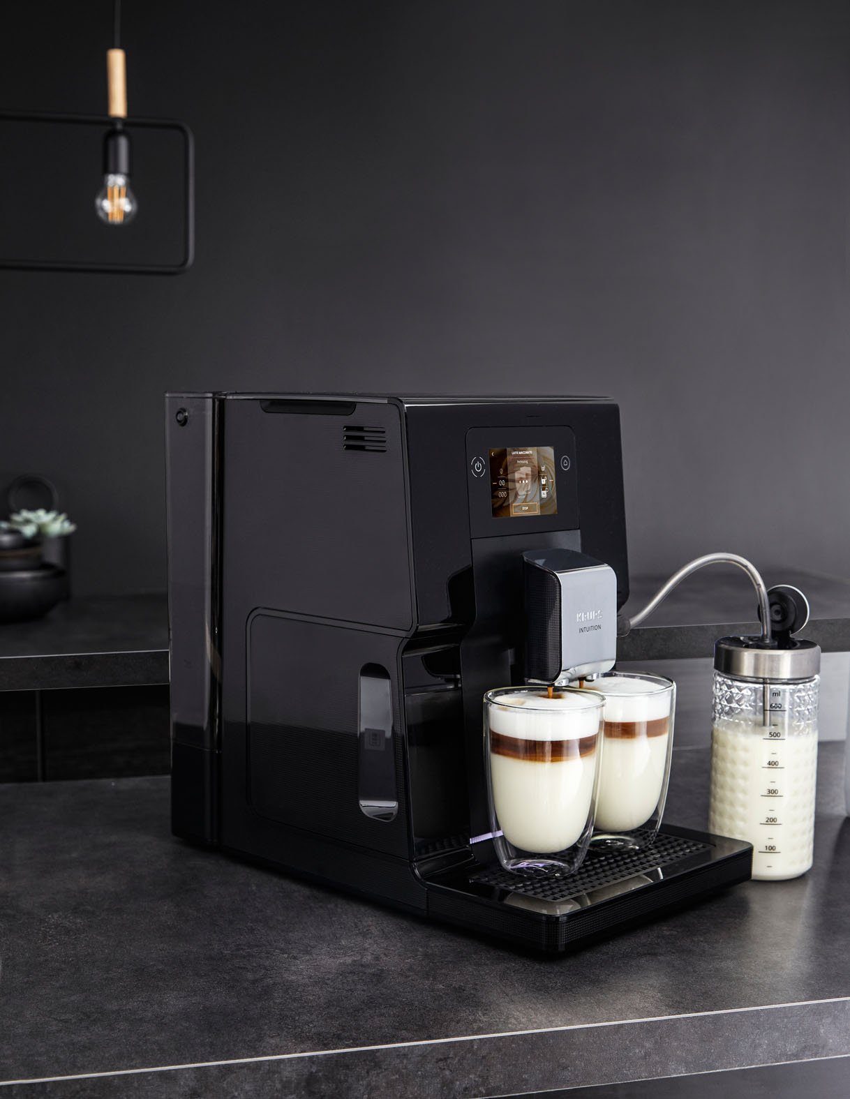 KRUPS EA8738 Intuition Preference Kaffeevollautomat mit Farb-Touchscreen