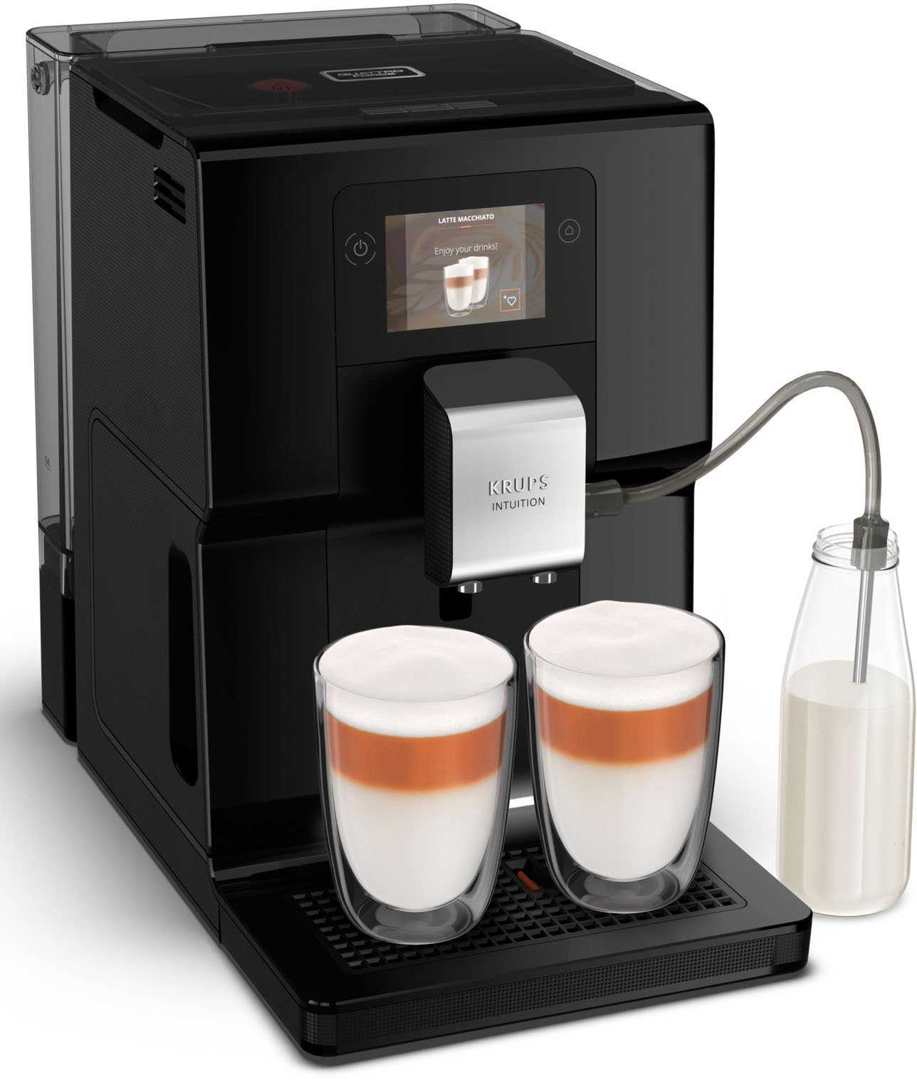 KRUPS EA8738 Intuition Preference Kaffeevollautomat mit Farb-Touchscreen