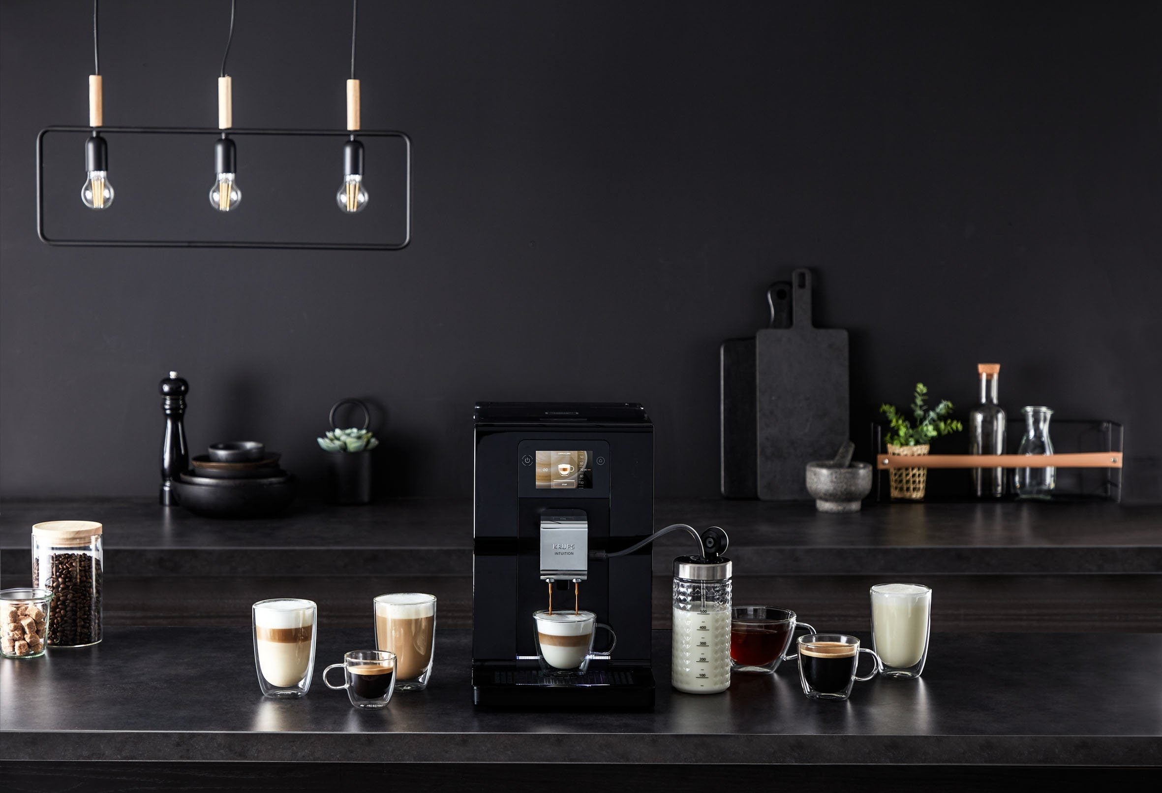 KRUPS EA8738 Intuition Preference Kaffeevollautomat mit Farb-Touchscreen