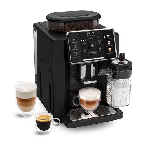 Krups EA9128D Kaffeevollautomat in Graphite/Schwarz mit Touch-Panel