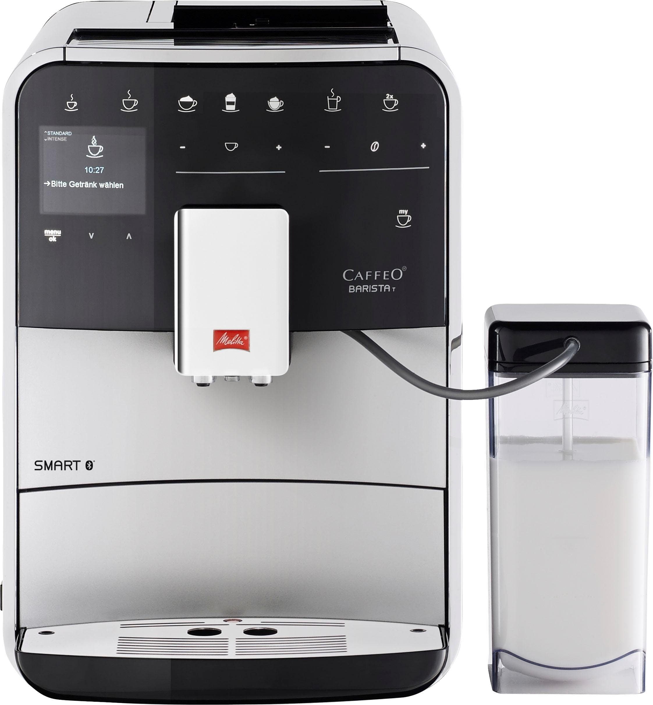 Melitta Barista T Smart F830-101 Kaffeevollautomat silberfarben mit TFT-Display