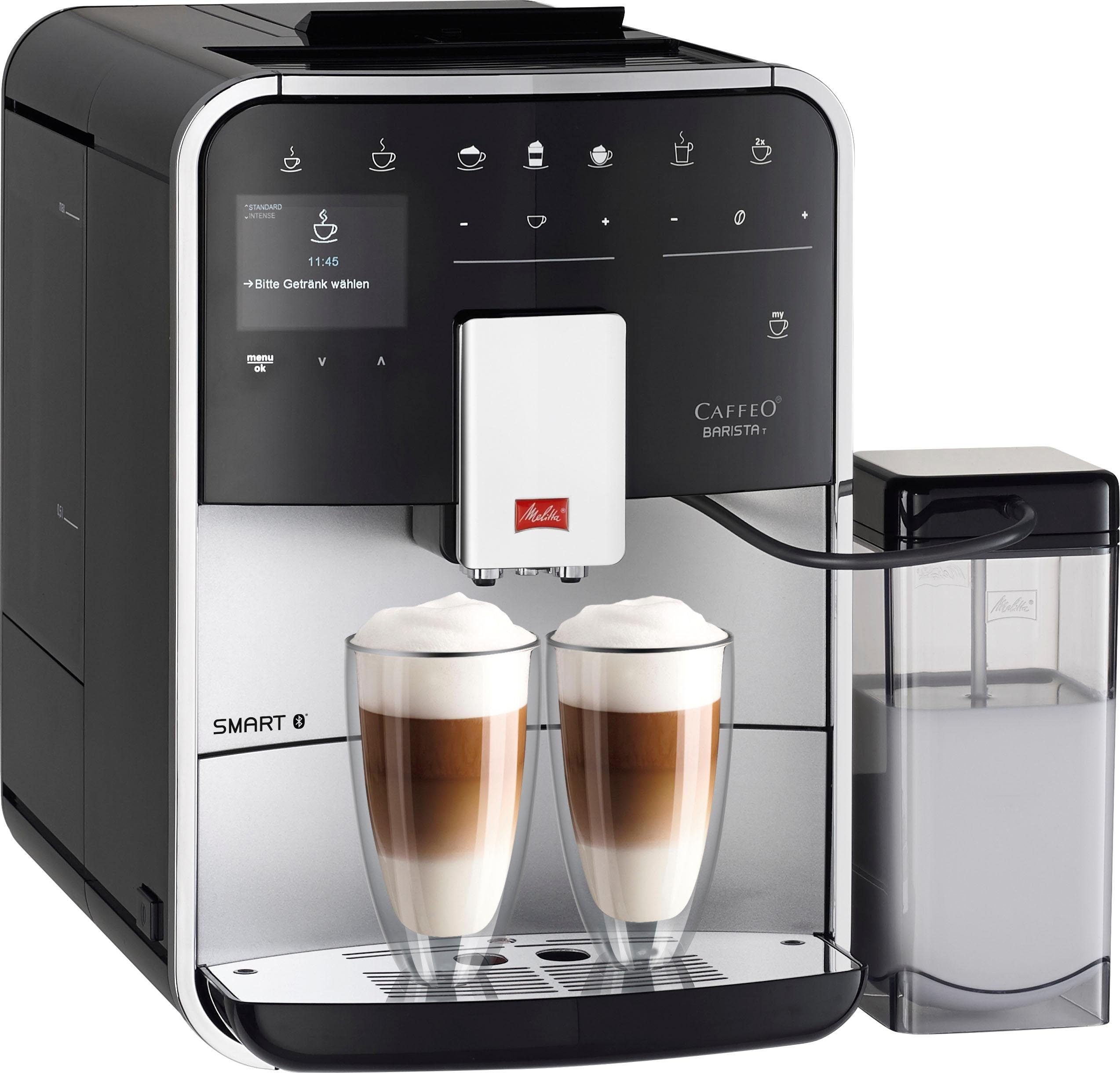 Melitta Barista T Smart F830-101 Kaffeevollautomat silberfarben mit TFT-Display