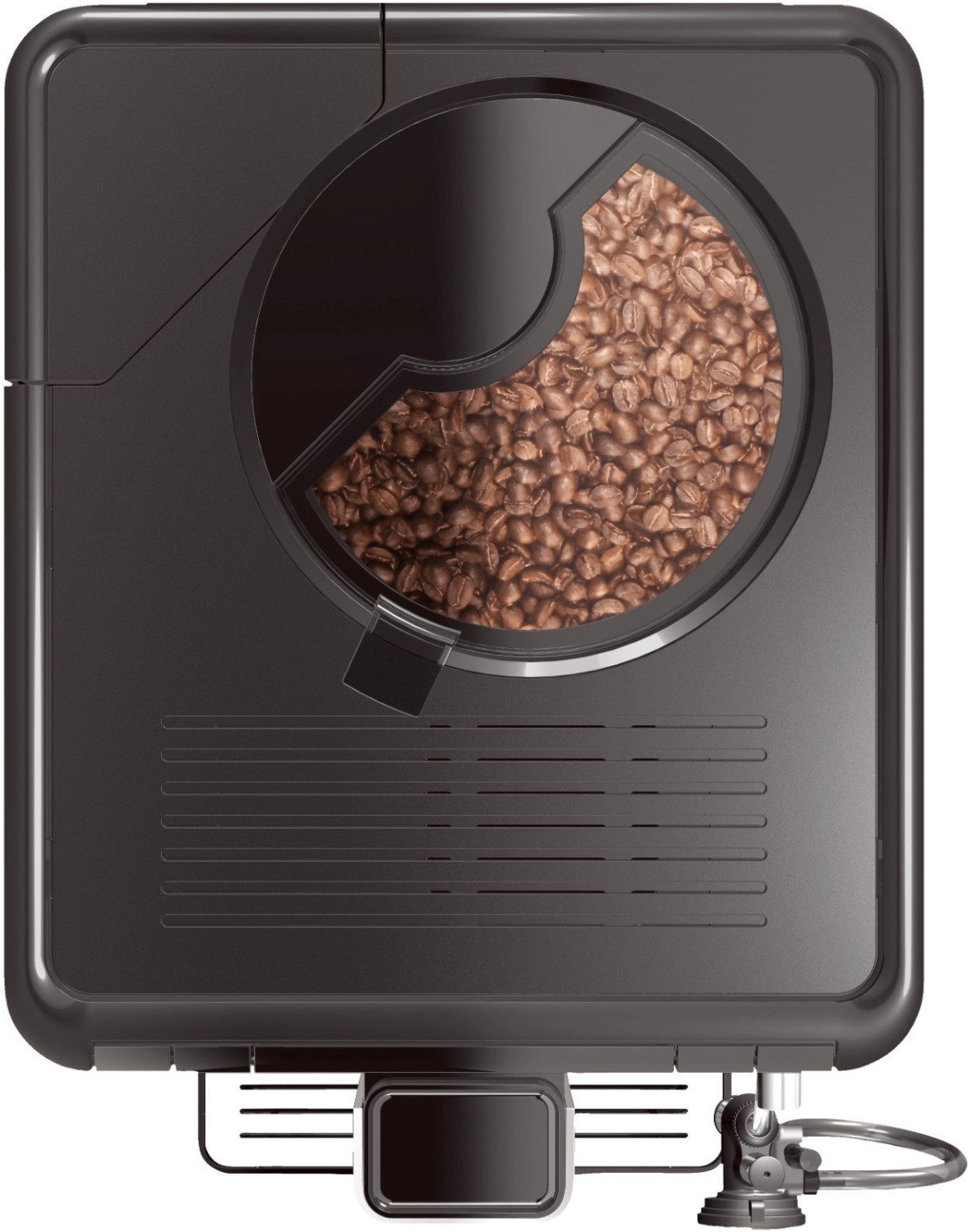 Melitta Passione Kaffeevollautomat in schwarzem Design mit Direktbezugstasten