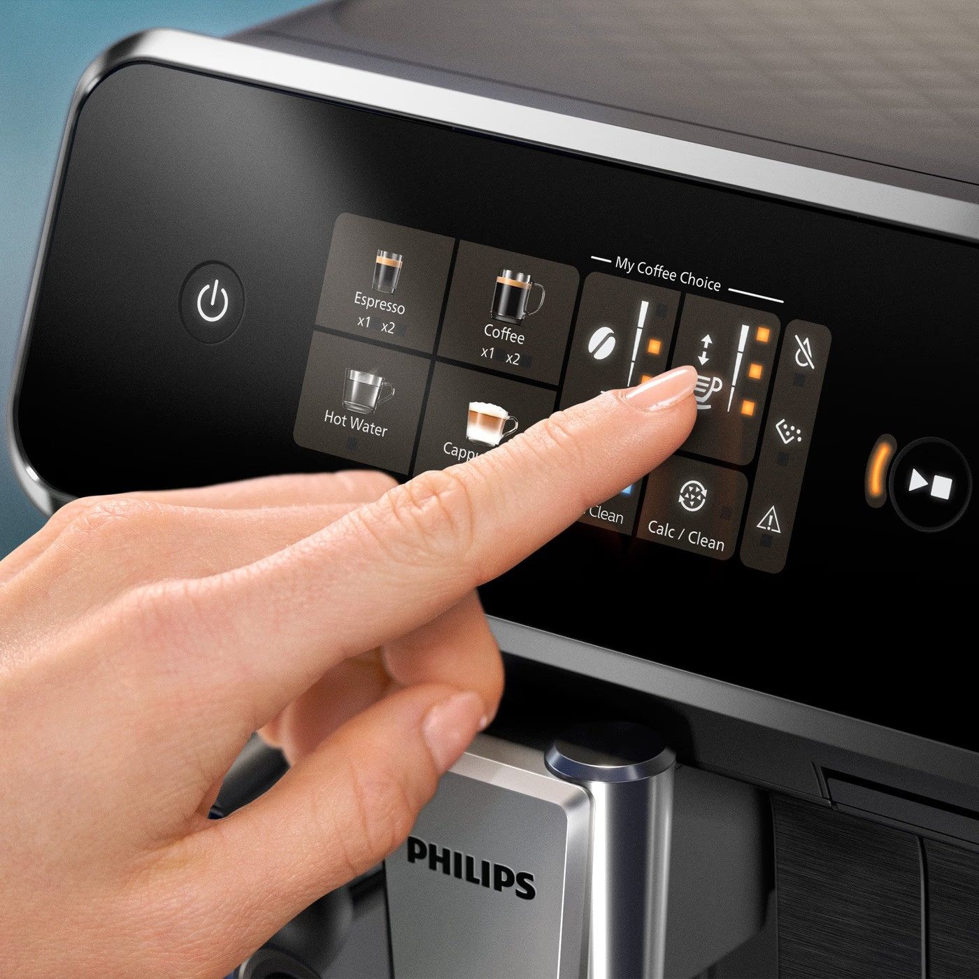 Philips EP2336/40 Kaffeevollautomat in Black Chrome mit Touchdisplay