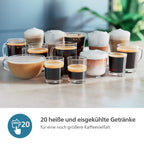 Philips EP5547/90 Kaffeevollautomat in Chrom-Weiß mit LatteGo Milchsystem und Eco-Einstellungen