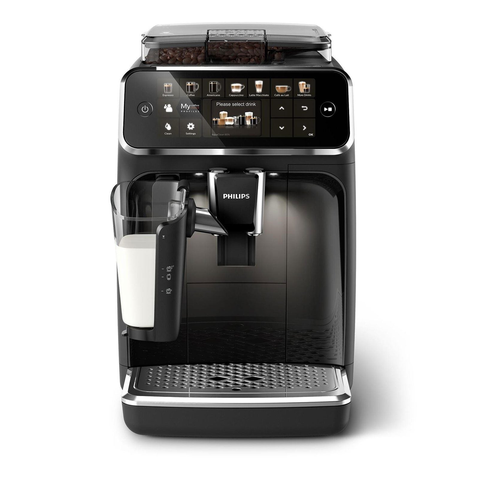 Philips EP5441/50 Kaffeevollautomat – LatteGo Milchsystem, 12 Kaffeespezialitäten, TFT-Display