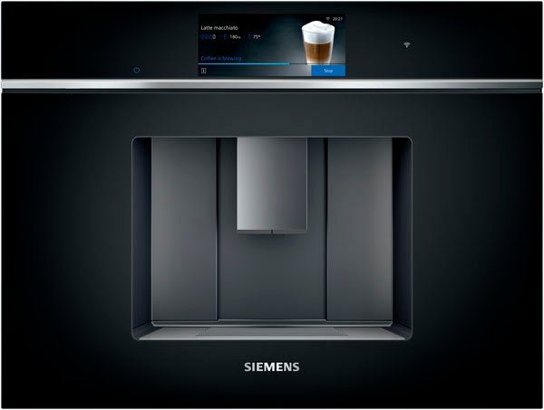 Siemens CT718L1B0 Einbau-Kaffeevollautomat mit TFT-Touchdisplay in Edelstahl-Frontblende