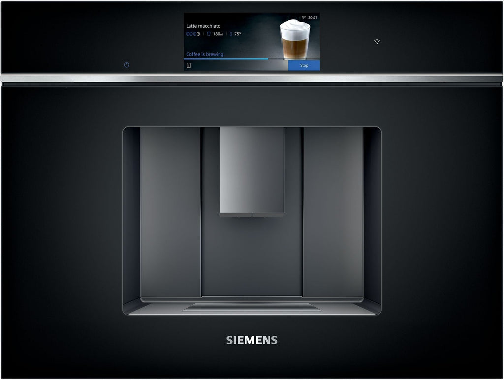 Siemens Einbau-Kaffeevollautomat mit TFT-Touchdisplay und integriertem Milchbehälter
