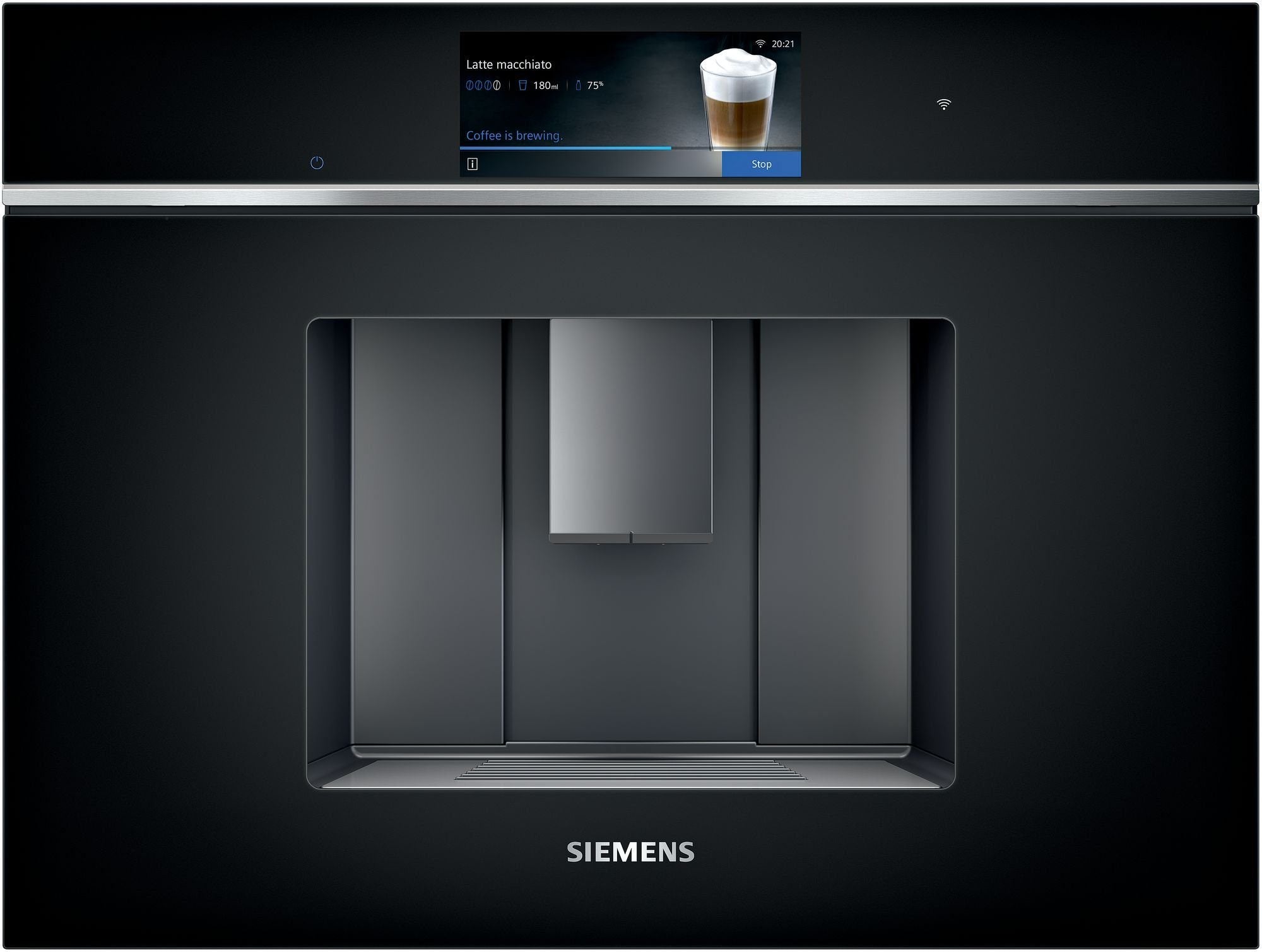 Siemens Einbau-Kaffeevollautomat mit TFT-Touchdisplay und integriertem Milchbehälter