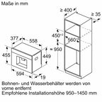 Siemens Einbau-Kaffeevollautomat mit TFT-Touchdisplay und integriertem Milchbehälter