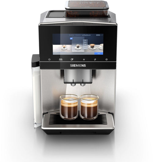 Siemens EQ900 TQ903D43 Kaffeevollautomat in Edelstahl mit 6,8-Zoll-Touchscreen
